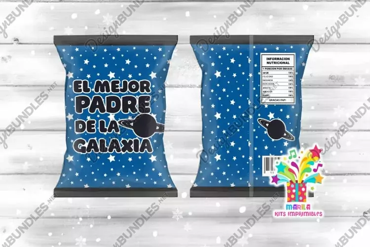 El mejor padre de la galaxia Chip Bag / dia del padre #1