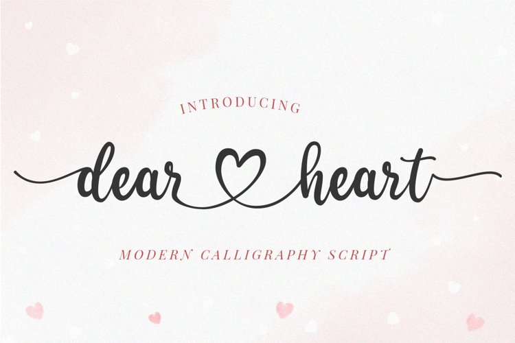 Dear Heart - Lovely Script example image 1