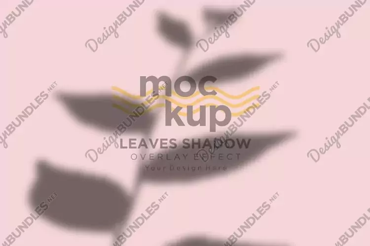 Leaves Shadow Overlay Effect Mockup