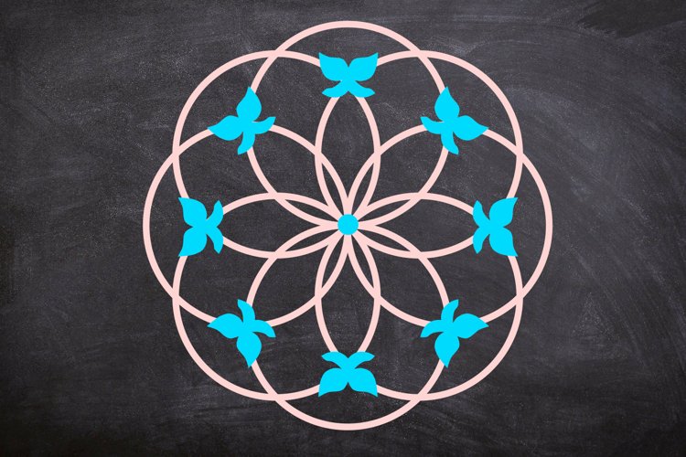 Butterfly Flowers Svg Image 7