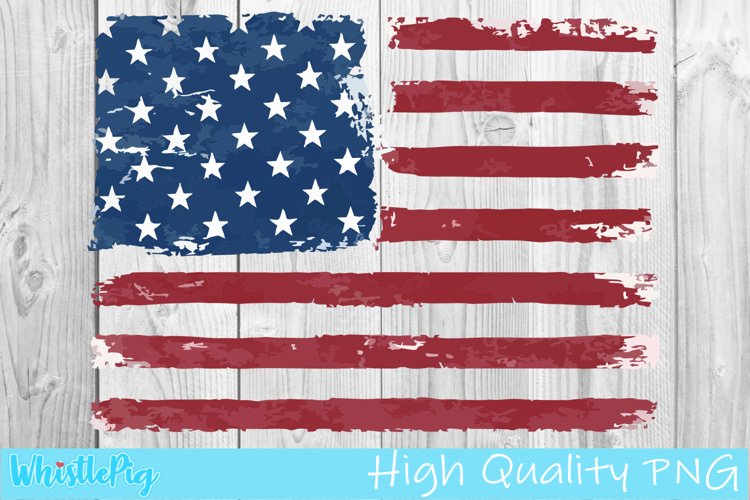 Distressed American flag SVG
