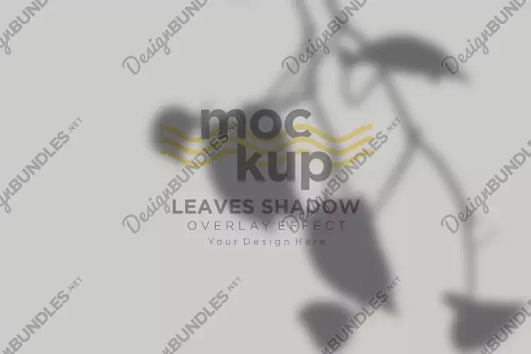 Leaves Shadow Overlay Effect Mockup