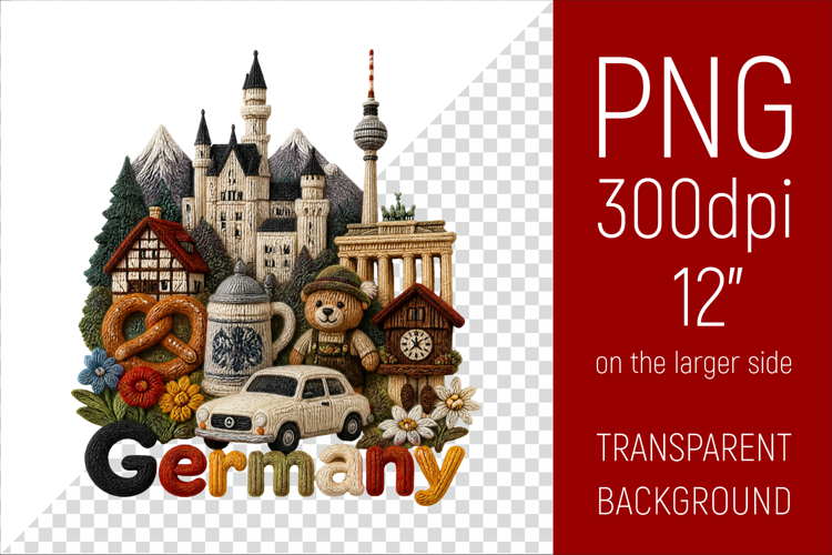 Germany Travel Landmark | National Culture Illustration