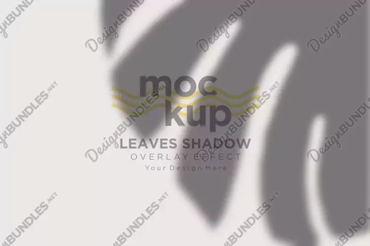 Leaves Shadow Overlay Effect Mockup