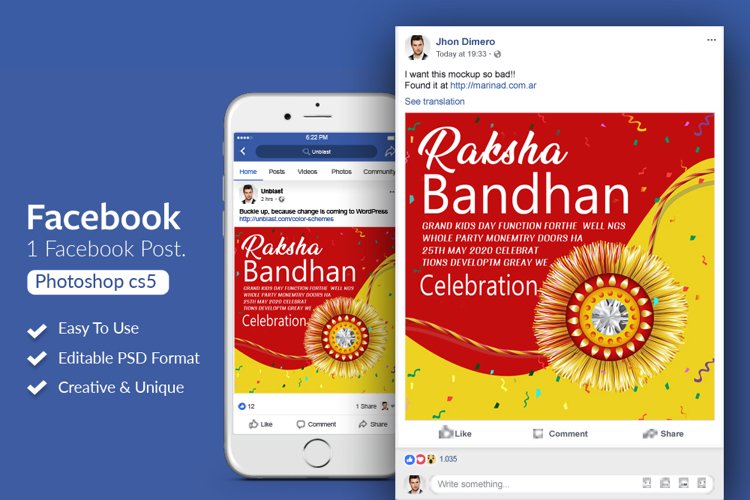 Raskha Bandhan Facebook Post Banner