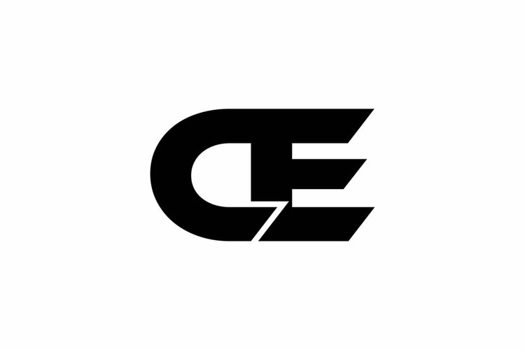 CE logo design vector template example image 1