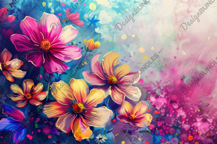 Watercolor Flowers Image 7