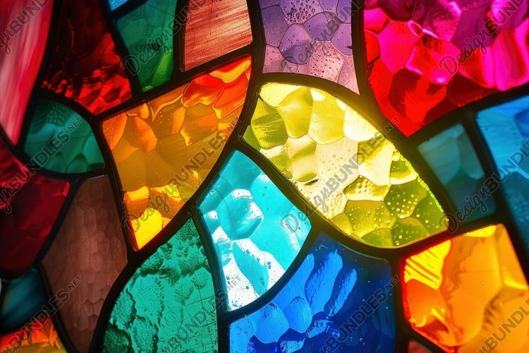 Stained Glass Colorful Background