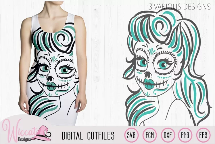 Sugar Skull svg, Woman svg, Dia de Muertos svg, girl svg,
