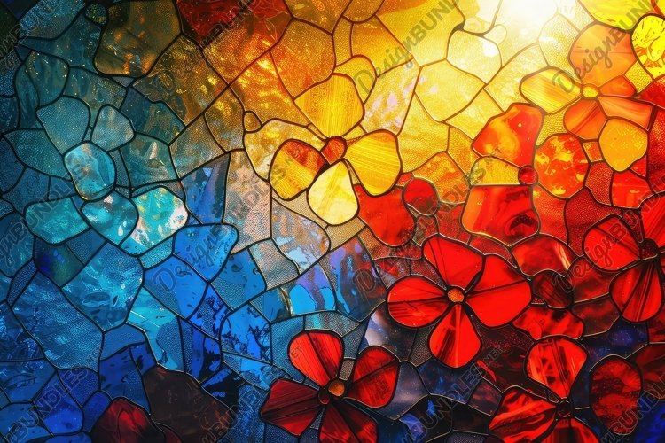 Stained Glass Texture Image 17