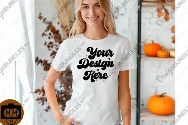 White Tshirt Mockup Image 10