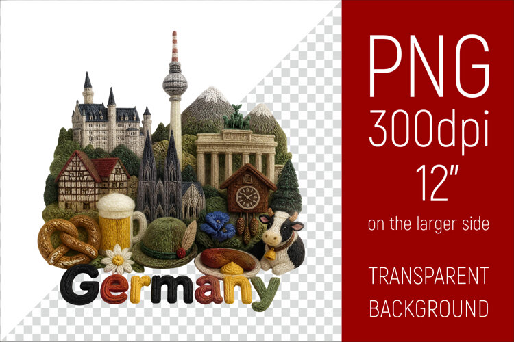 Germany Travel Landmark | National Culture Illustration example image 1