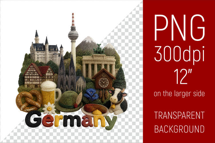 Germany Travel Landmark | National Culture Illustration