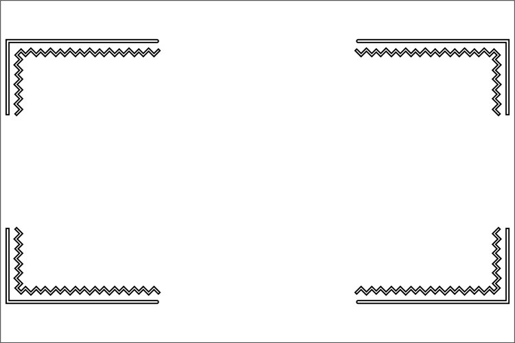 Square black frame. Transparent box template. Black frame example image 1