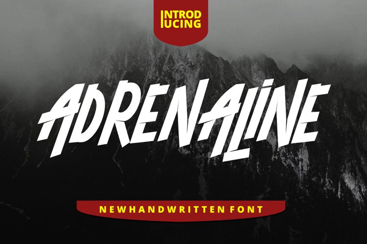 ADRENALINE FONT example image 1