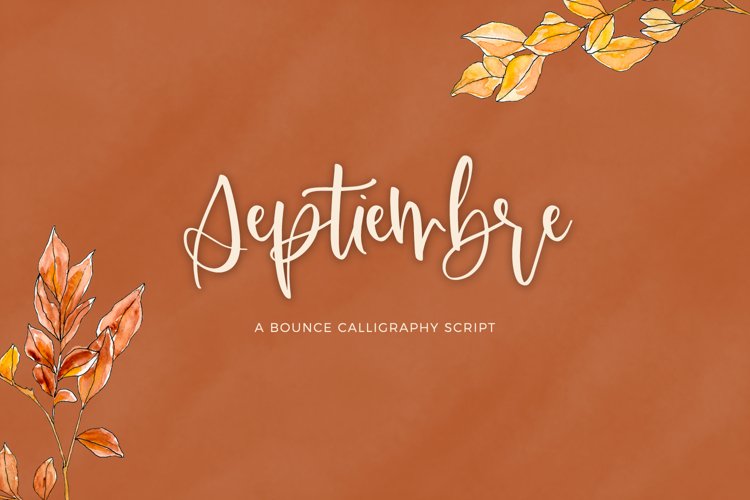 Septiembre Calligraphy Script example image 1
