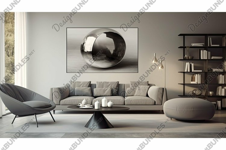 minimalist grey interior room example image 1