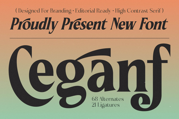 Ceganf - High Contrast Serif