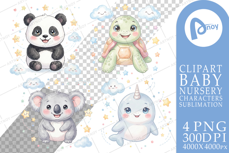 Celestial Baby Animal Sublimation