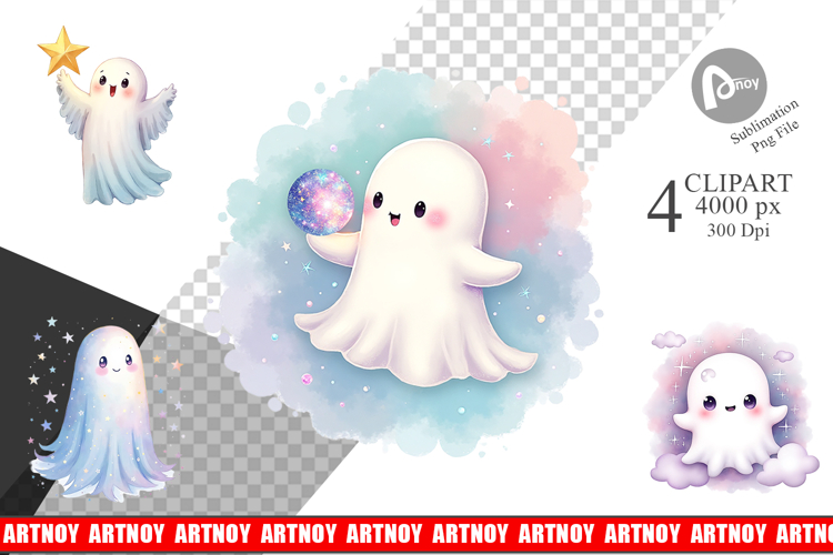 Celestial Ghosts Clipart
