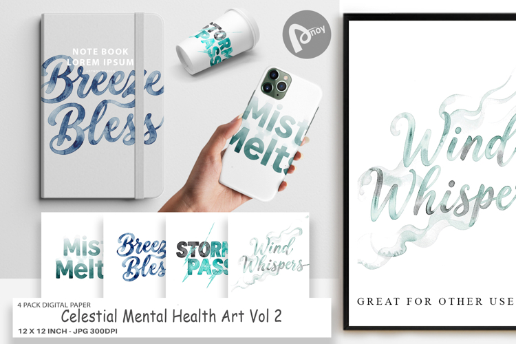 Celestial Mental Health Digital Paper