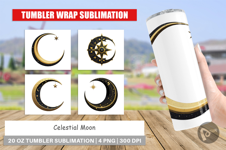 Tumbler Celestial Moon