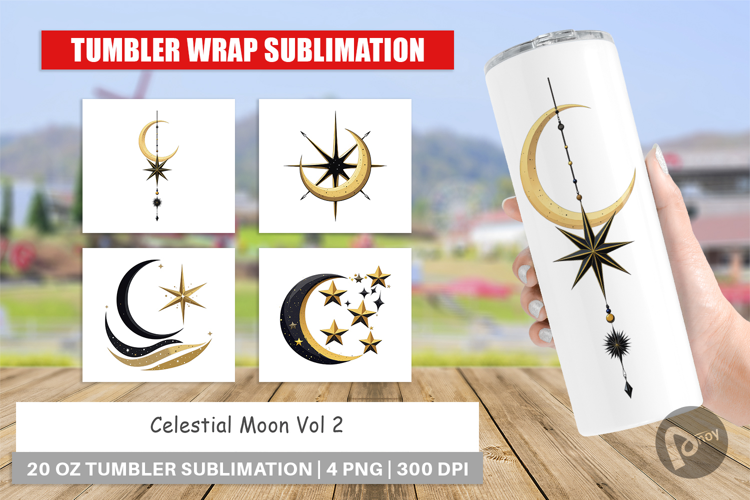 Tumbler Celestial Moon