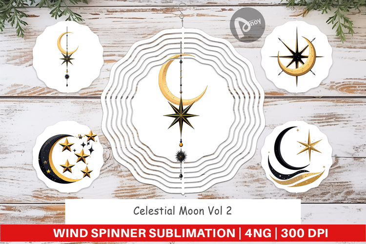 Wind Spinner Celestial Moon