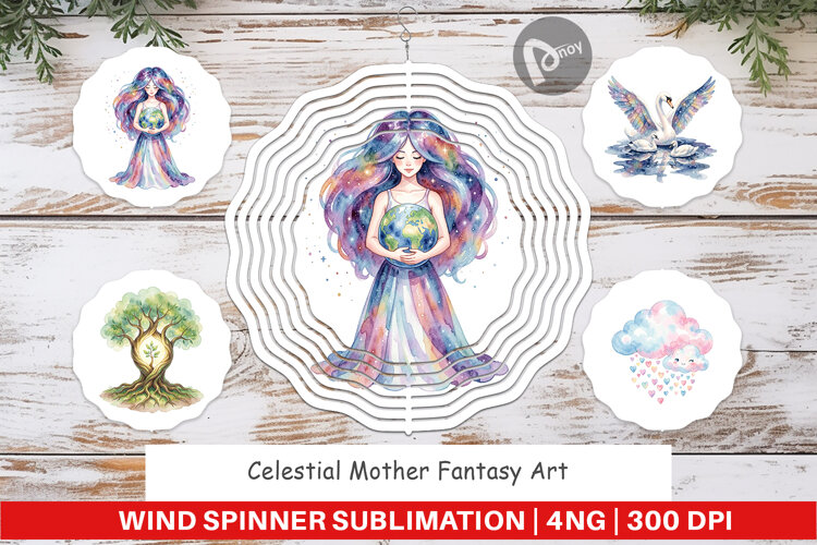 Celestial Mother Fantasy Wind Spinner example image 1