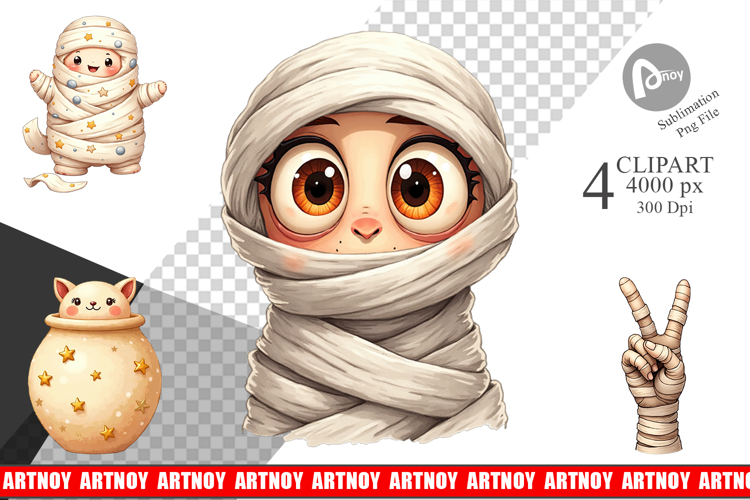Celestial Mummies Clipart