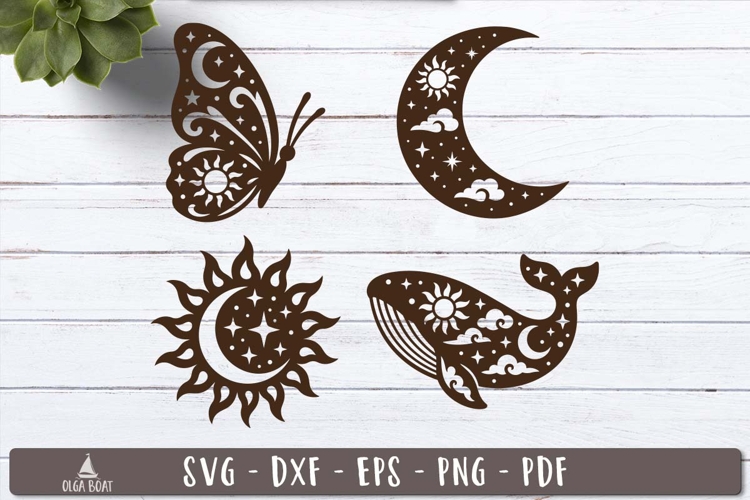 Celestial Summer SVG Silhouette