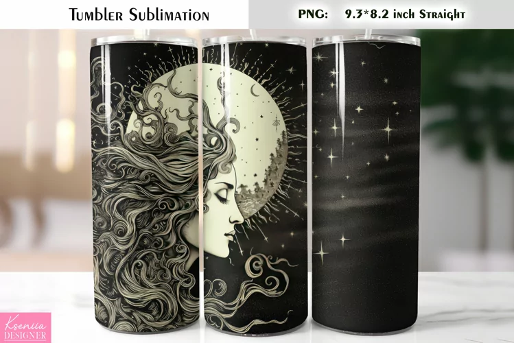 Retro Style Tumbler| Girl Tumbler Sublimation