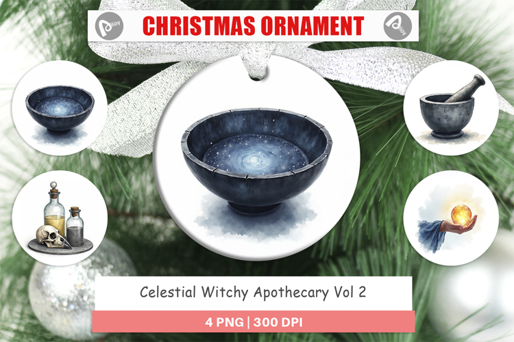 Celestial Witchy Apothecary Ornament