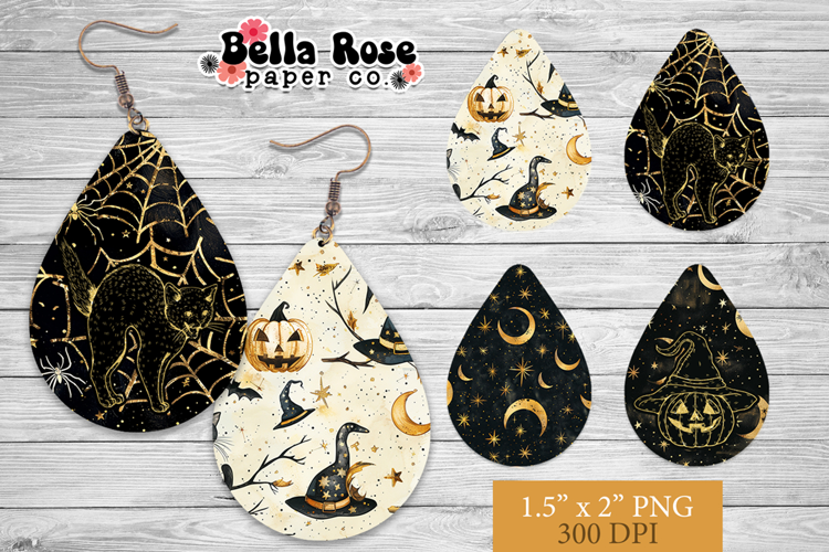 Celestial Halloween | Spooky | 4 Sets of Teardrop Earrings