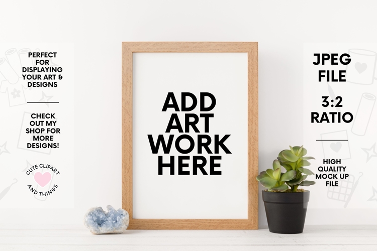Frame Mock Up | Cute Crystal Wall Art Mock Up