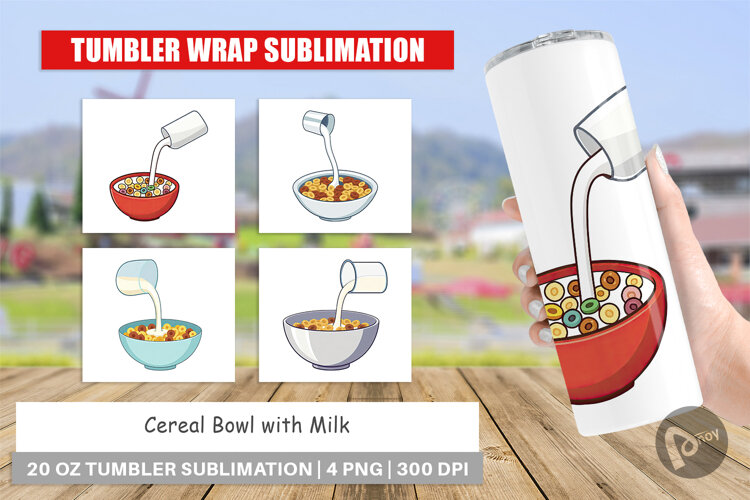 Tumbler Cereal Bowl with Milk example image 1