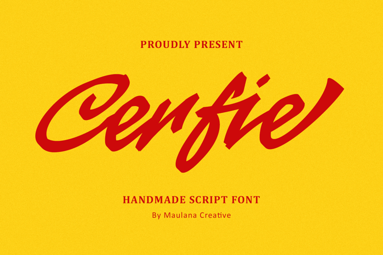 Cerfie Script Handmade Font