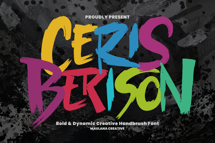 Ceris Berison Bold Dynamic Creative Handbrush Font