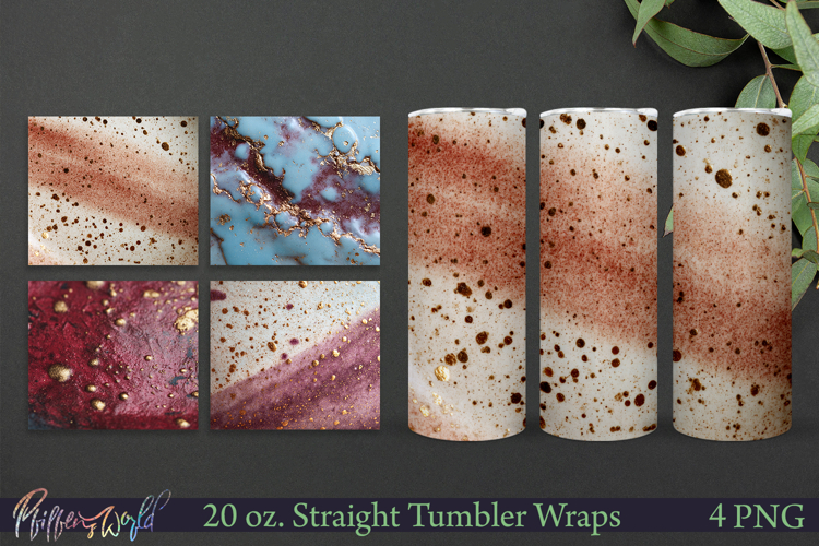 Ceramic Art Texture 20oz Tumbler Wraps