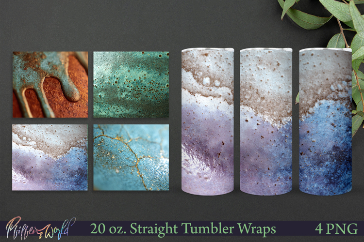 Handcrafted Ceramic Surface Tumbler Wraps