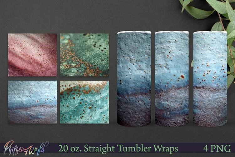 Blue Copper Glaze Ceramic Tumbler Wraps