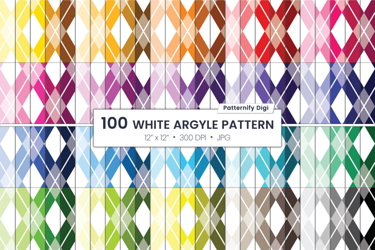 Argyle Colors Background | Rhombus Seamless Pattern
