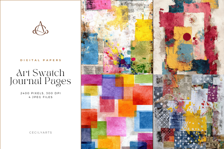 Art Swatch Junk Journal Pages