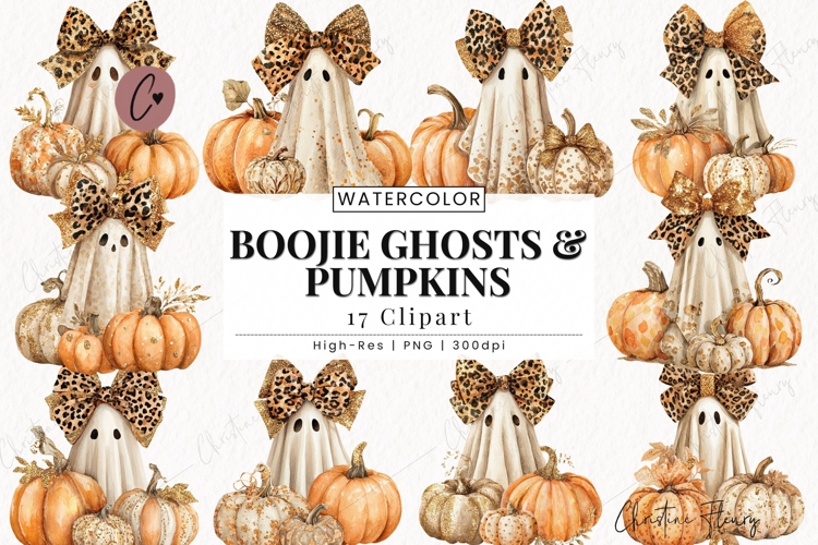 Boojie Ghost Clipart Bundle