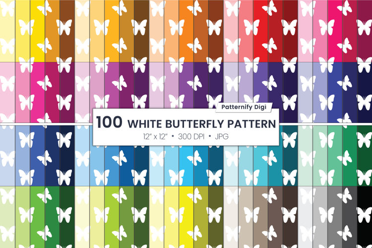 Colored seamless butterflies backgrounds