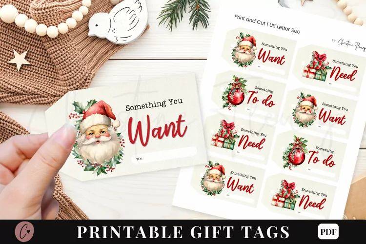Printable Christmas Gift Tags | Three Gift Rule Christmas