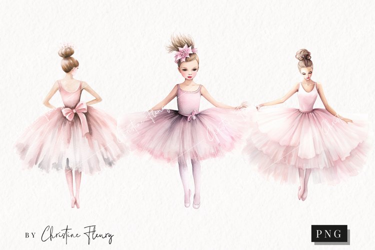 Watercolor Ballerinas Clipart | Ballet Clipart