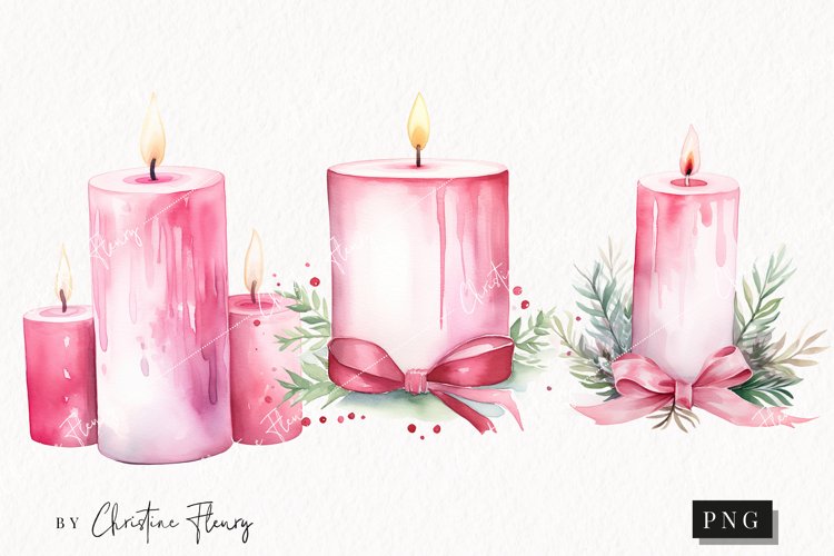 Christmas Candle Clipart Image 18