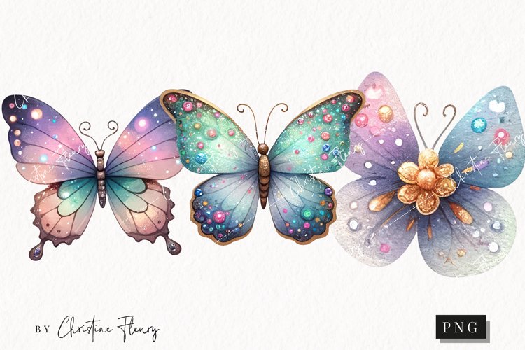 Watercolor Butterfly Clipart Image 8
