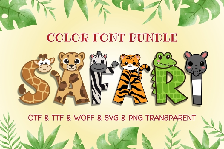 SAFARI - 6 Color Fonts